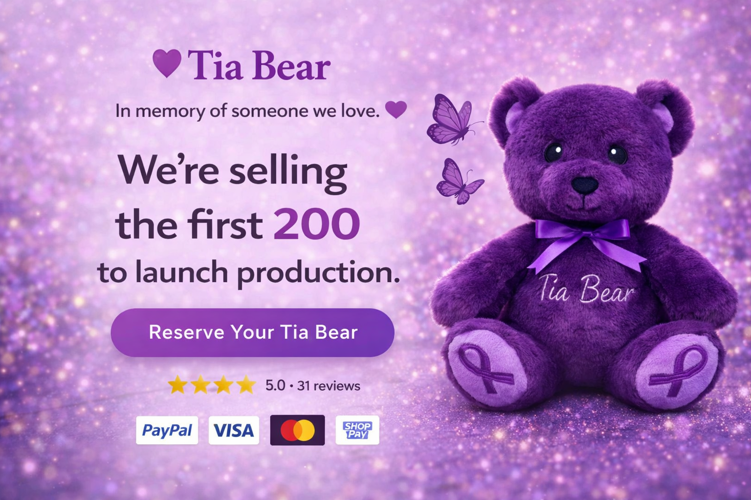 Tia Bear™ – A Plush with a Purpose (Pre-Order)
